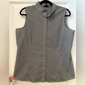 Talbots plaid sleeveless top